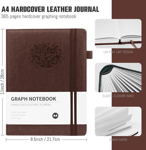 Lined Journal Notebook A4 Thick Notebook 365 pages Leather Notebook for women 8.5x11 notebook college ruled for note taking Green Thick Journal for men A4 Hardcover Leather notebook for school and work in Kuwait