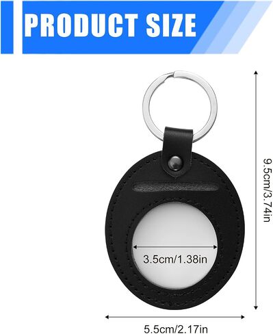 BOXOB Leather AA Coin Holder Keychain, Scratchproof, Displays Sobriety Chips, Recovery, Commemorative Coins & Tokens in Saudi Arabia