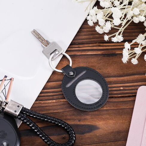 BOXOB Leather AA Coin Holder Keychain, Scratchproof, Displays Sobriety Chips, Recovery, Commemorative Coins & Tokens in Saudi Arabia