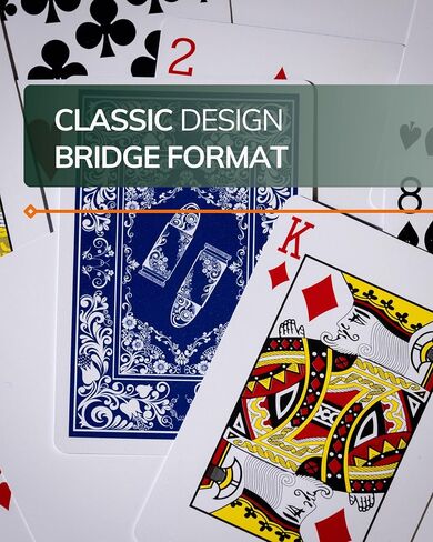 Bullets Playing Cards – Waterproof Plastic Playing Decks, Whit Cut-Card – Durable Deck for Poker, Skat, Rummy, for Adults Bridge Size Double Pack with Standard Index, Decks 52 Cards, 2 x 2 Joker in Kuwait