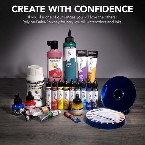 Daler Rowney Georgian 10-Tube Selection Water Mixable Oil Paint Set - Art Paints for Canvas Paper and More - Oil Painting Supplies for Artists and Students - Artist Oil Paint for Any Skill Set in Kuwait