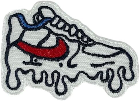 NH Sneaker Iron on Patches - بقع التماثيل التريسي للديكور ، 2.9x2 بوصة ، أبيض in Saudi Arabia