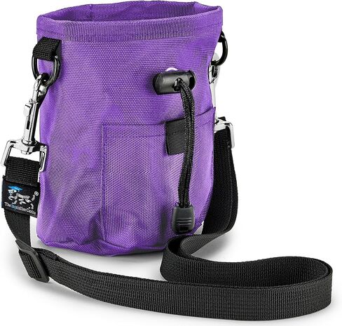 The Little Dipper Treat Pouch ™ Great for Dog Training, Durable, washable, drawcord pouch with removable pouch liners, sling-style strap & non-slip belt, perfect for essentials (Purple) in Saudi Arabia