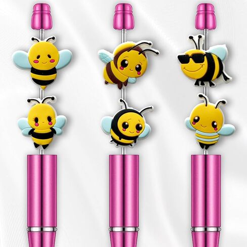 Easter Bee Food Focal Beads for Pens, Silicone Focal Beads Bulk for Bead Pens Keychain Bracelet Jewelry Making (Food) in Kuwait