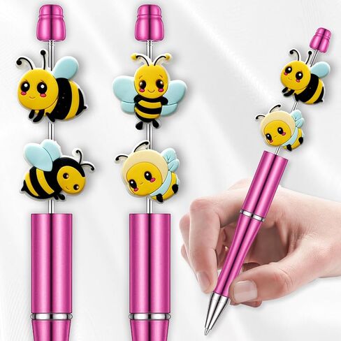 Easter Bee Food Focal Beads for Pens, Silicone Focal Beads Bulk for Bead Pens Keychain Bracelet Jewelry Making (Food) in Kuwait
