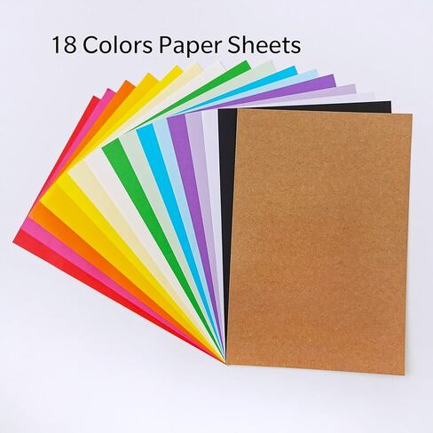 72 مجموعة 18 لونا أظرف دعوة A6 PEEL & SEAL SELF-SELL 4 3/4 × 6 1/2 مظاريف مع بطاقات مطوية A6 NOTECards وورقة الورق لدعوة العطاء دعوة MISIOND DIY MATER in Kuwait