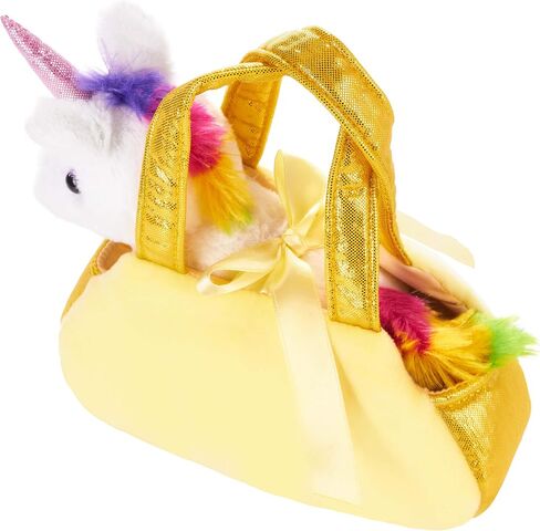 BRUBAKER Rainbow Plush Unicorn in Handbag - 8 Inches - Soft Toy in Bag - Cuddly Toy - Stuffed Animal - Pink in Saudi Arabia