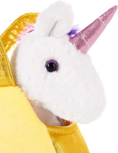BRUBAKER Rainbow Plush Unicorn in Handbag - 8 Inches - Soft Toy in Bag - Cuddly Toy - Stuffed Animal - Pink in Saudi Arabia