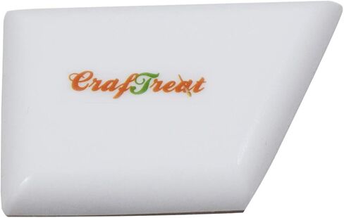 CrafTreat Teflon Bone Folder and Scoring Tool - Ergo Square - Paper Scorer for Paper Crafting, Origami, Bookbinding, Scrapbooking - Leather Burnishing Tool - Smooth, Non Stick,Ergonomic Craft Tool in Saudi Arabia
