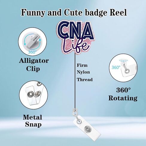 Cute Strawberry Badge Reel Retractable Clip Red Nurse Nursing Medical Badge Reels Holder for Nurses RN CNA Acrylic Badge Clips Doctor Name Tag Card Hospital Office Accessories in Kuwait