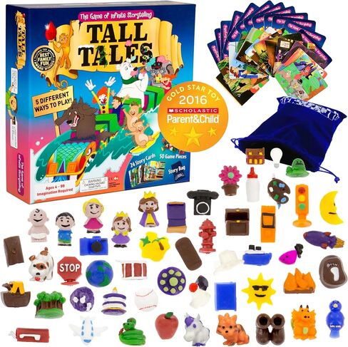 SCS Direct ، Tall Tales Story Story Game - The Educational Family Game of Infinite Storyslay -Award Game ، Waoard Game ، 5 طرق للعب - تعزز المهارة الإبداعية واللغة ، والهدية in Kuwait