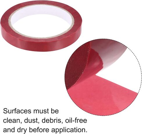 MECCANIXITY Transfer Tamper Evident Security Packaging Packing Tape, 9/16 Inch x 55 Yards x 2 Mil Tamper Resistant Tape, Red in Saudi Arabia