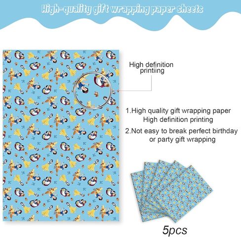 Omto 4 Pcs Lion Kings Wrapping Paper for Baby Shower Kids Birthday Lion Kings Party Decorations Wedding DIY Crafts Gift Packing, 20 x 30 Inch (Lion Kings) in Saudi Arabia