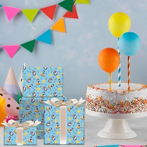 Omto 4 Pcs Lion Kings Wrapping Paper for Baby Shower Kids Birthday Lion Kings Party Decorations Wedding DIY Crafts Gift Packing, 20 x 30 Inch (Lion Kings) in Saudi Arabia