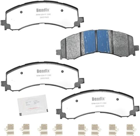 Bendix Fleet Metlok MKD965FM Semi-Metallic Front Brake Pads for Dodge Ram 1500 2008-2006, Ram 2500 2008-2003, Ram 3500 2008-2003, Ram 4000 2008-2005 in Saudi Arabia