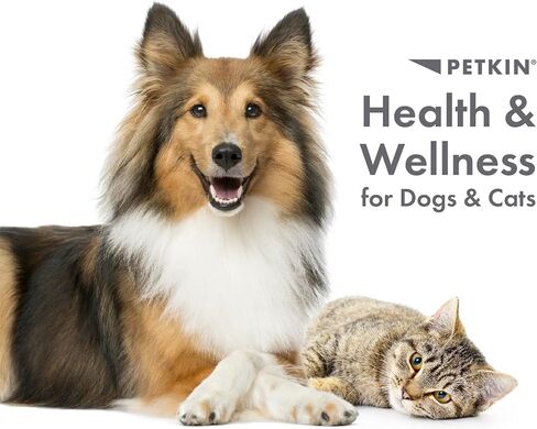 Petkin Fingertip Ear Wipes for Dogs and Cats, 50 Finger Wipes - Slip-On, Snug Fit, Micro-Bristle Fabric - Cleans Ears, Dirt, Odor and Wax - Convenient, Ideal for Home and Travel - Fresh Scent in Kuwait