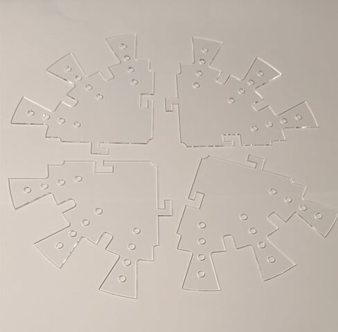 Clock Face Stencil,Clock Universal Clock Stencil with gaps for numerals for resin clock marking (40cm) in Saudi Arabia