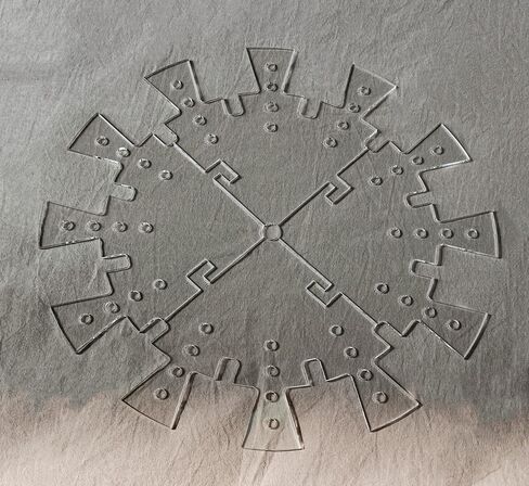 Clock Face Stencil,Clock Universal Clock Stencil with gaps for numerals for resin clock marking (40cm) in Saudi Arabia