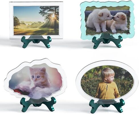 Playing Mold Photo Frame Mold, 6Pcs Square and Circular lace Photo Frame Silicone Epoxy Molds for DIY Personalized Photo Souvenir Handmade Crafts Home Decoration Crafts Table Decor in Saudi Arabia