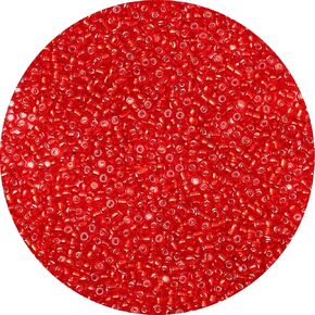 5000pcs 4mm 6/0 Red Glass Round Craft Beads for DIY Jewelry Making