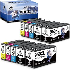 Compatible 950 951XL Combo Pack Ink Cartridges Set for HP 950XL 951XL for HP OfficeJet Pro 251dw 276dw 8100 8600 8610 8620 8615 8625 8630 Printer (4BK, 2C, 2M, 2Y, 10 Pack)