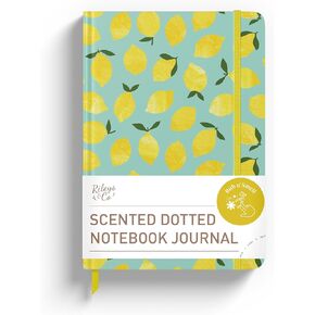 Rileys & Co. Dotted Journal Notebook - 8x6 Inches Dot Grid Notebook - Hardcover Bullet Journal Notebook, Dot Journal - Cute Journals - Motivational Dotted Notebok - Oranges