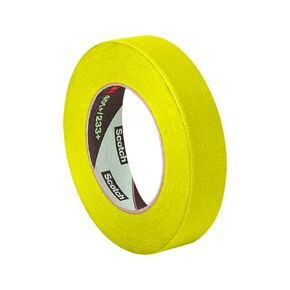 3M 301+ 0.75" x 60yd Performance Masking Tape 301+, 0.75" Width x 60 yd. Length Roll, Yellow (Pack of 4)