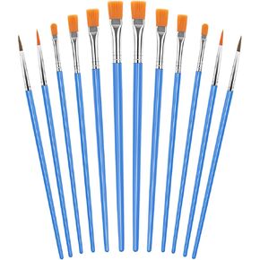 UPINS 11 Pieces Fine Detail Paint Brush Miniature Small Thin Painting Brushes Kit Micro Artist Acrylic Paints Brush Set