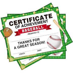 30 Pieces Soccer Achievement Award Certificates Children's Soccer Certificates Paper Games Achievement Certificates Children's Pre-School Kindergarten Schools
