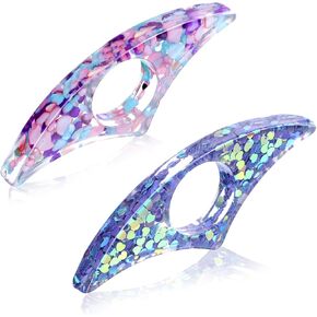 أحجار الكتب الإبهام ، حامل صفحة كتاب الإبهام ، 2pcs Glitter Diamond Dotting Encalloped Thumb ، وملحقات كتاب راتنجات الافتراضي هدية ذات مغزى لمدرسي عشاق الكتب