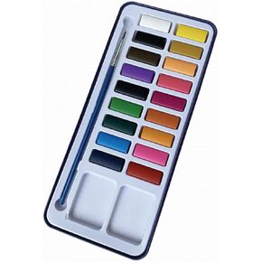 Watercolor Paint Set, Watercolor Paints, 18 Color Paints, Paint Set, Watercolor Palette, Watercolor Paint Gift, Watercolor Paints with brush