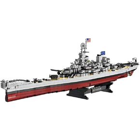 SEMKY Military Series USS Missouri BB-63 MOC Building Blocks and Engineering Toy（2228 Pieces）,WW2 Military Warship for Kid and Military Fan