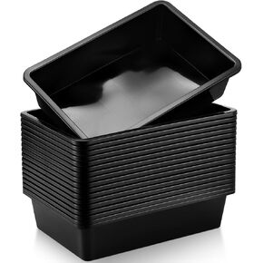 18 Pack Paper Organizer Bins Classroom Storage Tray Letter Size Flat Storage Tray Plastic Art Trays Classroom Pencil Organizer Baskets for School Office Teacher Book Organization (Colorful)