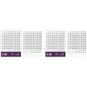 Ashton and Wright - 0-99 Numbered Stickers - 260 Easy Peel Labels - 8 x 8mm