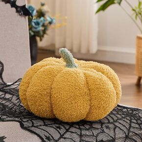 Pumpkin Pillows Halloween Pumpkin Throw Pillows Ghost Pillows Gift Sofa Throw Pillow Party Home Decor Yellow 8inch