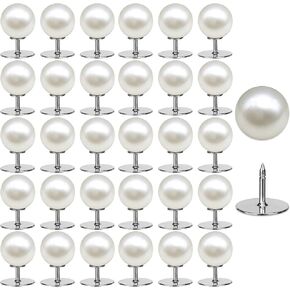 30 مجموعة أزرار اللؤلؤ دبابيس بروش لؤلؤة للملابس الحرفية in Kuwait