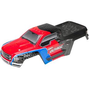 ARRMA 1/10 Painted Body with Decals, Red/Black: Granite Voltage, ARAC3326