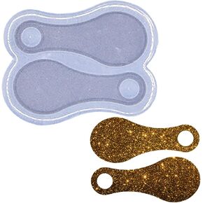 Super Glossy Shopping Cart Token Shaped Silicone Mold for DIY Shopping Trolley Tokens Key Rings for DIY Keychains for Trolley Remover Resin Craft Making