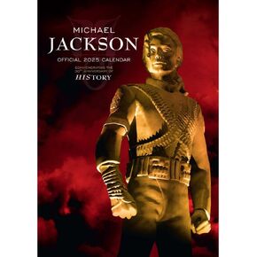 2025 Calendar Michael Jackson Month to View A3 Calendar Official Product