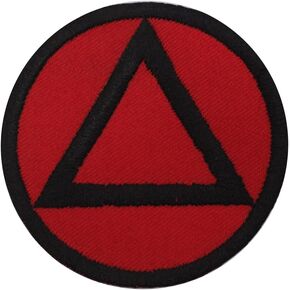 Alcoholics Anonymous Red Embroidered Iron on Sew on Patch Badge for Clothes etc.
