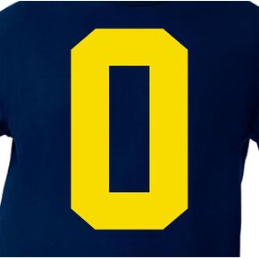8" Amber-Toned Jersey Numbers,for Sports T-Shirt Jersey Football. Baseball,Basketball,Iron On, Heat Transfer, Team,t-Shirt(Style A) (Yellow 8)