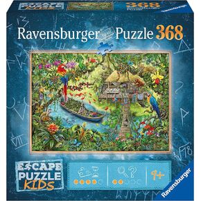 Ravensburger Escape Kids: Jungle Escape 368 Piece Jigsaw Puzzle for Kids - 12934 - Every Piece is Unique, Pieces Fit Together Perfectly