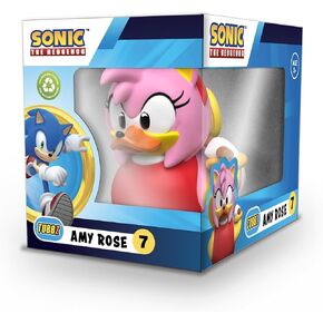 Tubbz Exed Edition Amy Rose Collectible Vinyl Rubber Duck Figure - Sonic the Hedgehog Merchandise - TV والأفلام وألعاب الفيديو