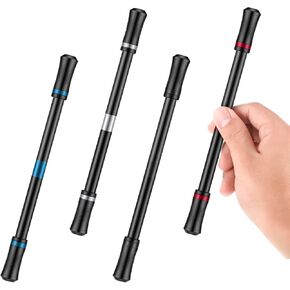 Chinco 4 Pieces Pen Spinning Pens Without Pen Refills Pen Mod Spinner Gaming Finger Pens Fidget Mod Pens with Spinner Spin Mod for Student Office Supplies
