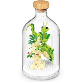 Mantis Miniature Insect Friends Building Set Creative Party Favors and Gifts for Nature Lovers - Office and Home Decor Mini Bugs Building Blocks Gift for Boys and Girls