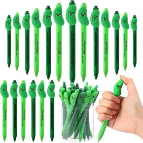 50 Pcs Thank You Gifts Positive Pens Bulk Inspirational Team Building Affirmation Motivational Quotes Appreciation Gifts Pens for Coworker Employees Class (Pickle)