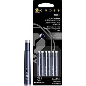 Cross Slim Fountain Pen Refill - Blue/Black