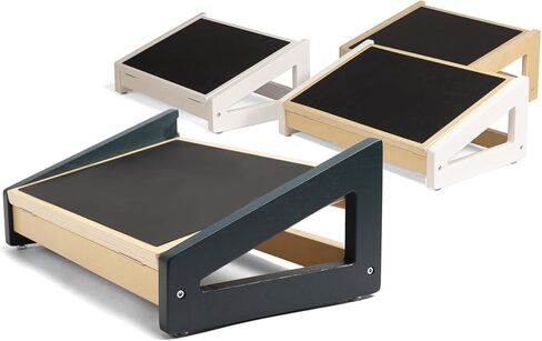 WOOD CITY Foot Rest for Under Desk at Work, 3 Heights Adjustable Footrest with Silicone Surface, 2 in 1 Foot Stool Improve Posture, Reduce Fatigue & Pain, Ideal for Home/Office/Gaming (Natural) in Kuwait