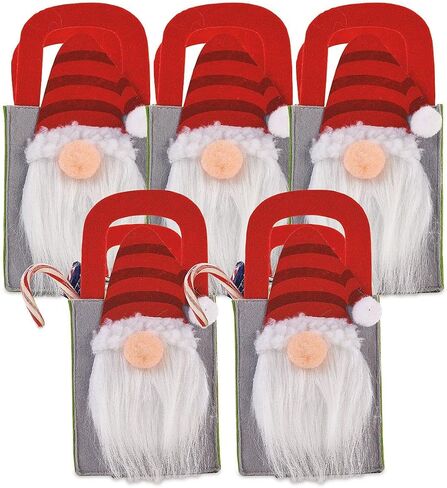 Elf Pants Christmas Treat Bags, Set of 6 Gift Bags for Children Holiday Parties Teachers Decorations in Saudi Arabia