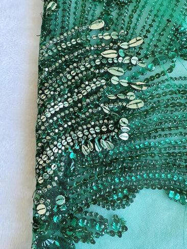 100% Handmade Rhinestones Applique on White net sew on Beads Crystal Patches Accessory for Dress Clothes (Silver 2) in Kuwait
